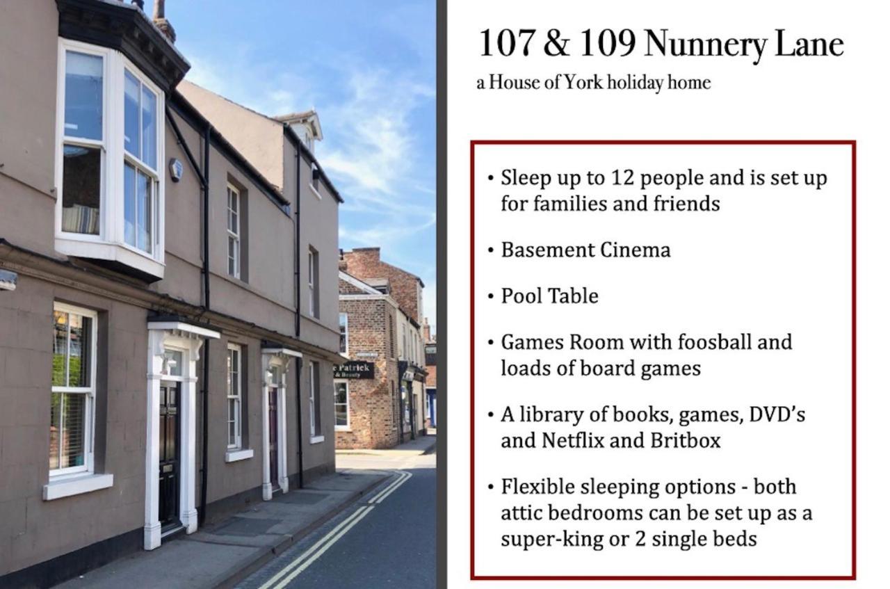 Villa 107&109 Nunnery Lane York Exterior foto